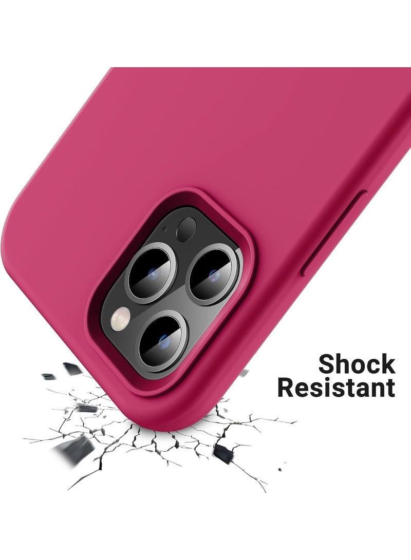 ACLIX Premium Liquid Silicone Case for iPhone 15 Pro Max Slim Fit, Soft Touch with Microfiber Lining & Enhanced Camera Protection - Durable & Anti-Fingerprint | Rose - Image 3