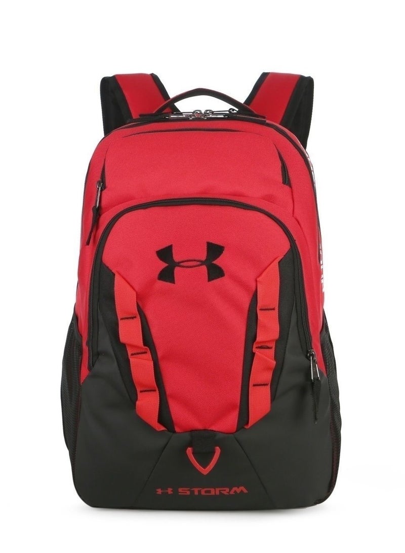 اندر ارمر 【موسم المدرسة】 حقيبة ظهر مدرسية ذات سعة كبيرة بسحاب ومطبوعة، حقيبة ظهر كلاسيكية للطلاب، حقيبة ظهر للكمبيوتر المحمول، حقيبة ظهر ملونة - Image 1