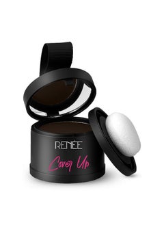 Renee RENEE Cover-Up Hair Powder- Brown, Helps Cover Grey Roots & Bald Spots Instantly, Highly Pigmented, Fuller and Denser, Long-Lasting & Matte Finish, Super-Fine Powder for Flawless Application, 4gm  - Image 1