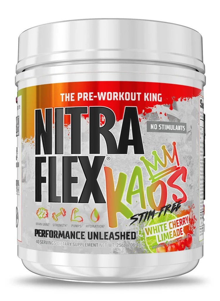 GAT SPORT Gat Sport Nitraflex KAOS 40 Servings Stim-Free White Cherry Limeade 