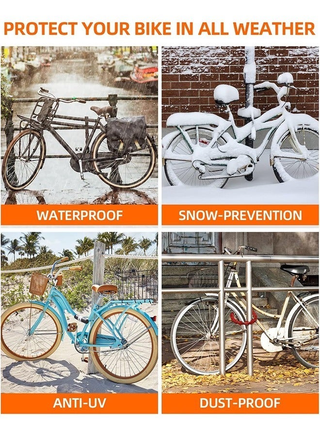 Bike Cover Waterproof Outdoor Bicycle Covers for Mountain and Road Bikes, Rain Sun Uv Proof, Xl
