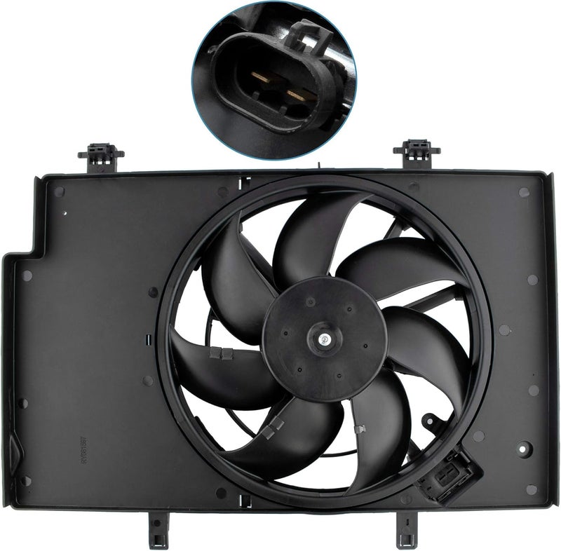 Boxi مجموعة مروحة تبريد المحرك BOXI لفورد فيستا 2011-2017 L4 1.6L مع تكييف الهواء - Image 1