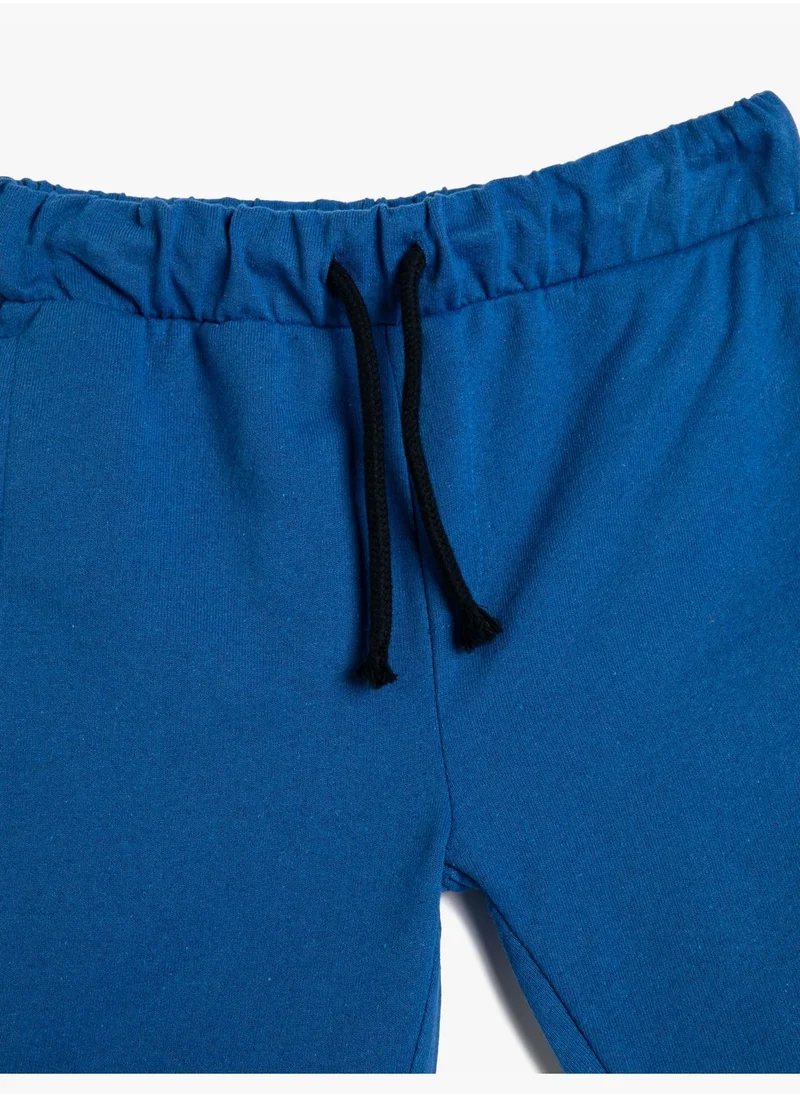 KOTON Shorts Drawstring Basic Pockets Cotton