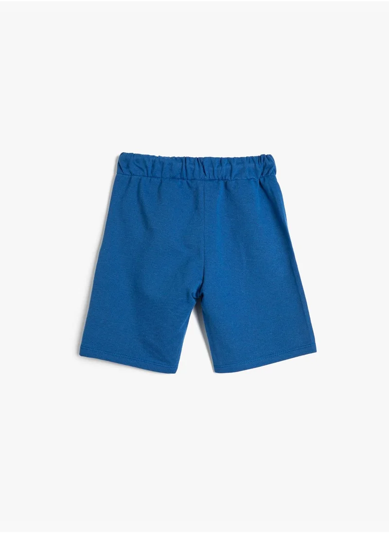 KOTON Shorts Drawstring Basic Pockets Cotton