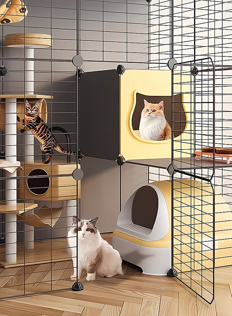 Kidle Cat Cage Extra Large Free Space Home Indoor Cat Villa Cat Special Extra Large Cat House Pet House  - Image 3