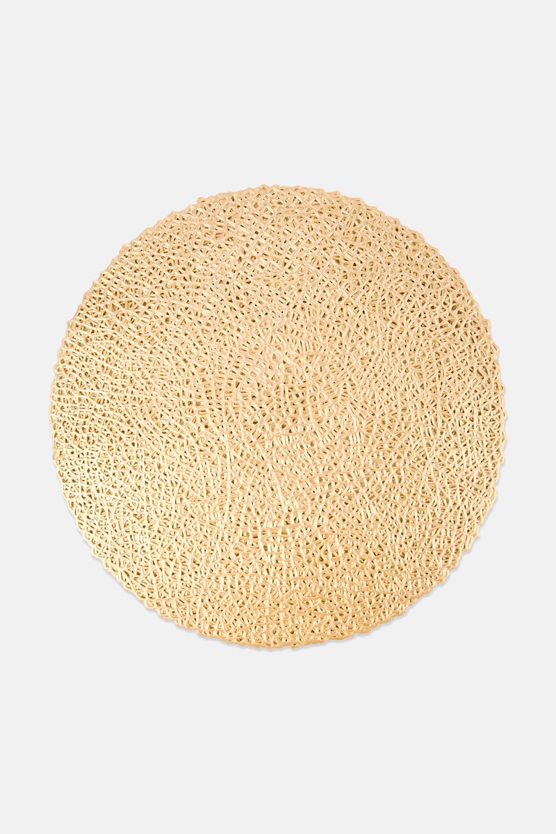 YOTO 4 Pieces Round Table Mats, Gold - Image 2