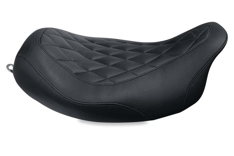 Mustang Motorcycle Seats 76694 Wide Tripper Solo Seat for HarleyDavidson Electra Glide Standard Road Glide Road King Street Glide 200821 Diamond Black