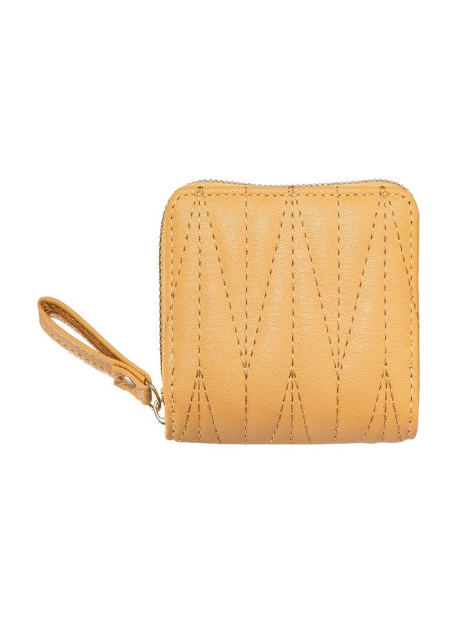 SYGA Wallet for Girls & Women's Credit Card Purse Small Coin Storage Bag with Zipper Closure, Fashionable Small Coin/Cash Purse (Lemon Yellow) - Image 1