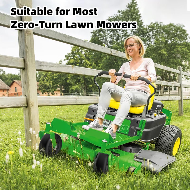 RONPOW 13x6.50-6 Lawn Mower Flat Free Tires and Wheels, 13x6.5-6 Heavy Duty Solid Front Tire for Zero Turn Mowers, 500Lbs Load, Universal 3/4", 5/8" and 1/2" Bearings, 5.51"-7.91" Hub, 2Pack Black - Image 4