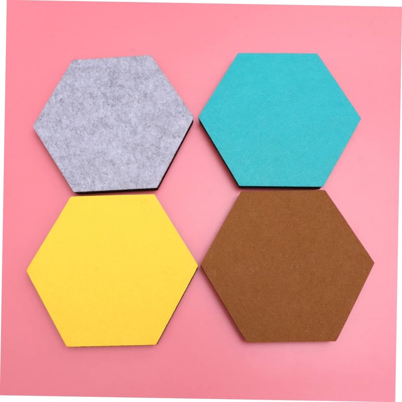Hexagonal EVA Felt Memo Board Tiles Peel And Stick Wall Decals Size 4 DIY Home Office Decor - Image 4