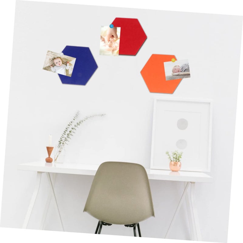 Hexagonal EVA Felt Memo Board Tiles Peel And Stick Wall Decals Size 4 DIY Home Office Decor - Image 5