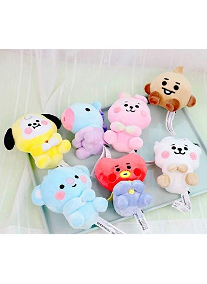 Blue Aura - Bts Plush Toy Koya Sitting Stuffed Plush Toy With Key Hook (Koya) Height 11Cm - Image 1