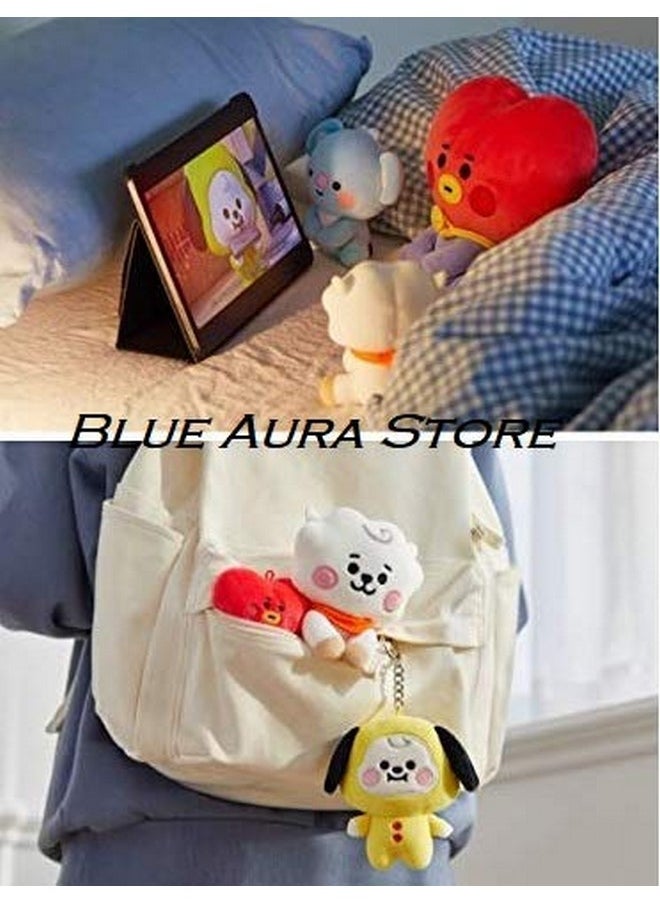 Blue Aura - Bts Plush Toy Koya Sitting Stuffed Plush Toy With Key Hook (Koya) Height 11Cm - Image 1