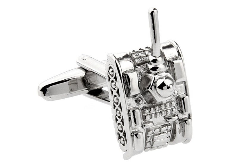 MRCUFF Tank Pair Cufflinks in a Presentation Gift Box & Polishing Cloth - Image 1