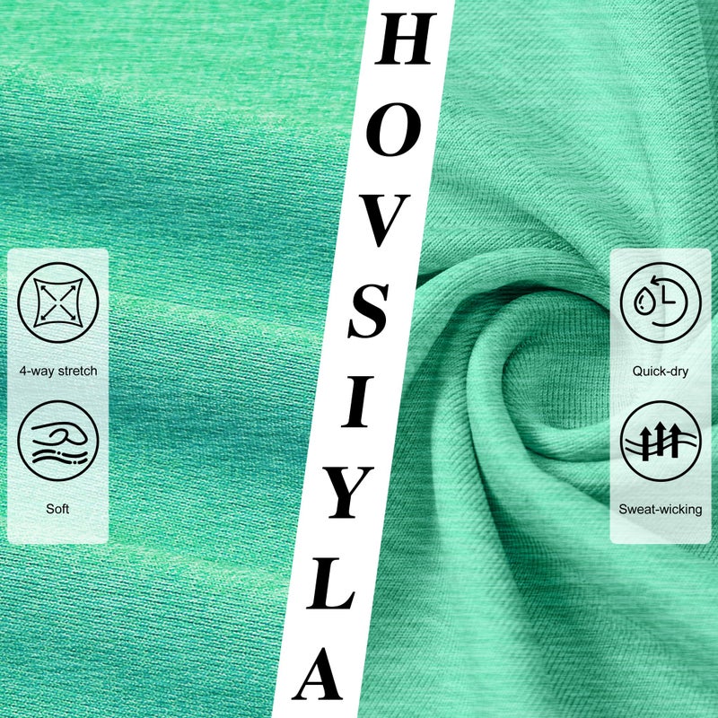 HovSiyla 5 Pack Women Quick Dry Shorts Moisture Wicking Pockets Lightweight Gym Workout Running Summer Athletic Casual Wear 5 Set A X-Large - Image 5