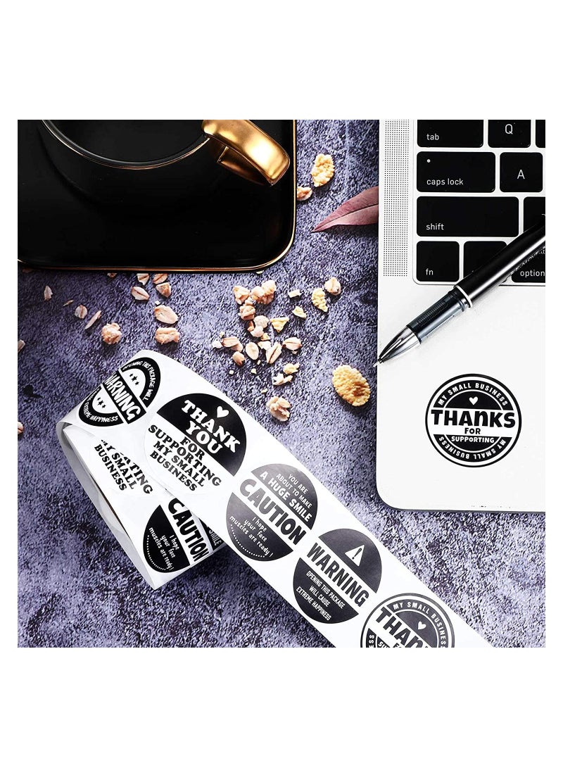 Thank You Roll Stickers 500 Pieces 15 Inch Extreme Happiness Labels Perfect for Business and Personal Wrapping Supplies - Image 3
