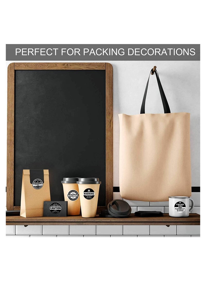 Thank You Roll Stickers 500 Pieces 15 Inch Extreme Happiness Labels Perfect for Business and Personal Wrapping Supplies - Image 5