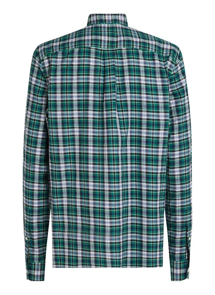 تومي هيلفيغر Checked Regular Fit Poplin Shirt