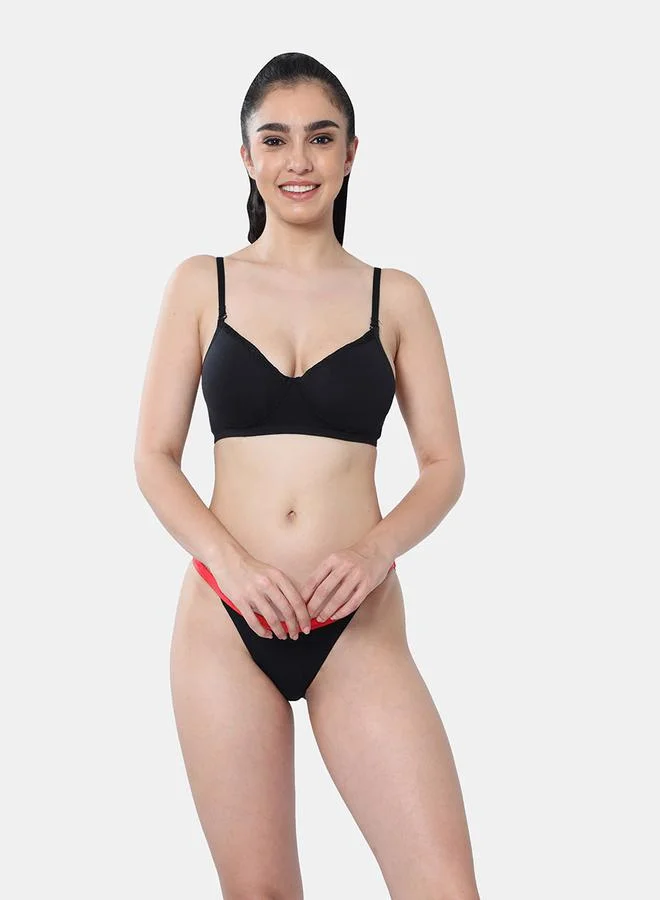 انفي صدرية قطن مبطنة مع طبعة زهور