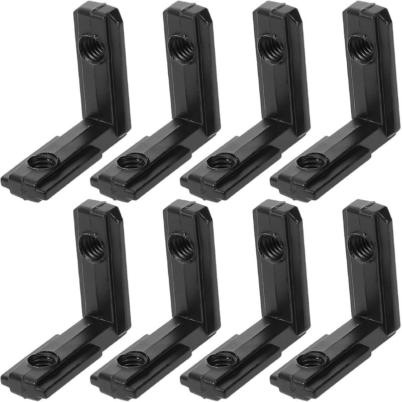20 Sets 90 Degree Interior Corner Connectors Zinc Alloy L Bracket with M5 Stainless Steel Screws for 2020 Series Extrusion Profile Industrial Shelf Support - Image 1