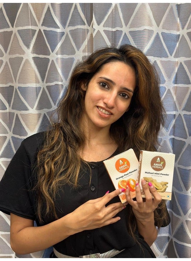 AMAN Herbals - 100% Natural Orange Peel Powder For Premium Organic Skincare, Health And Hair Care - Image 2