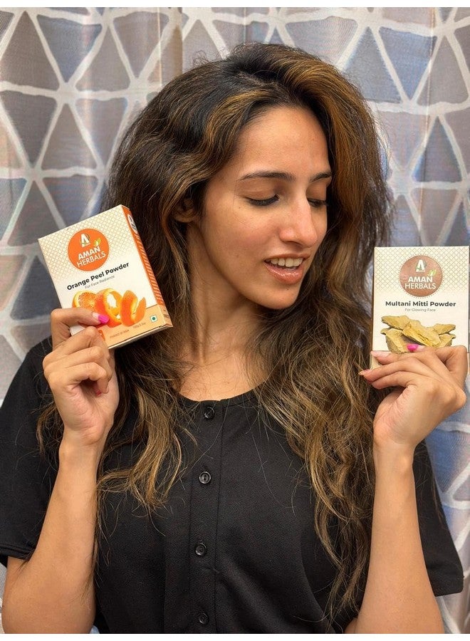 AMAN Herbals - 100% Natural Orange Peel Powder For Premium Organic Skincare, Health And Hair Care - Image 3