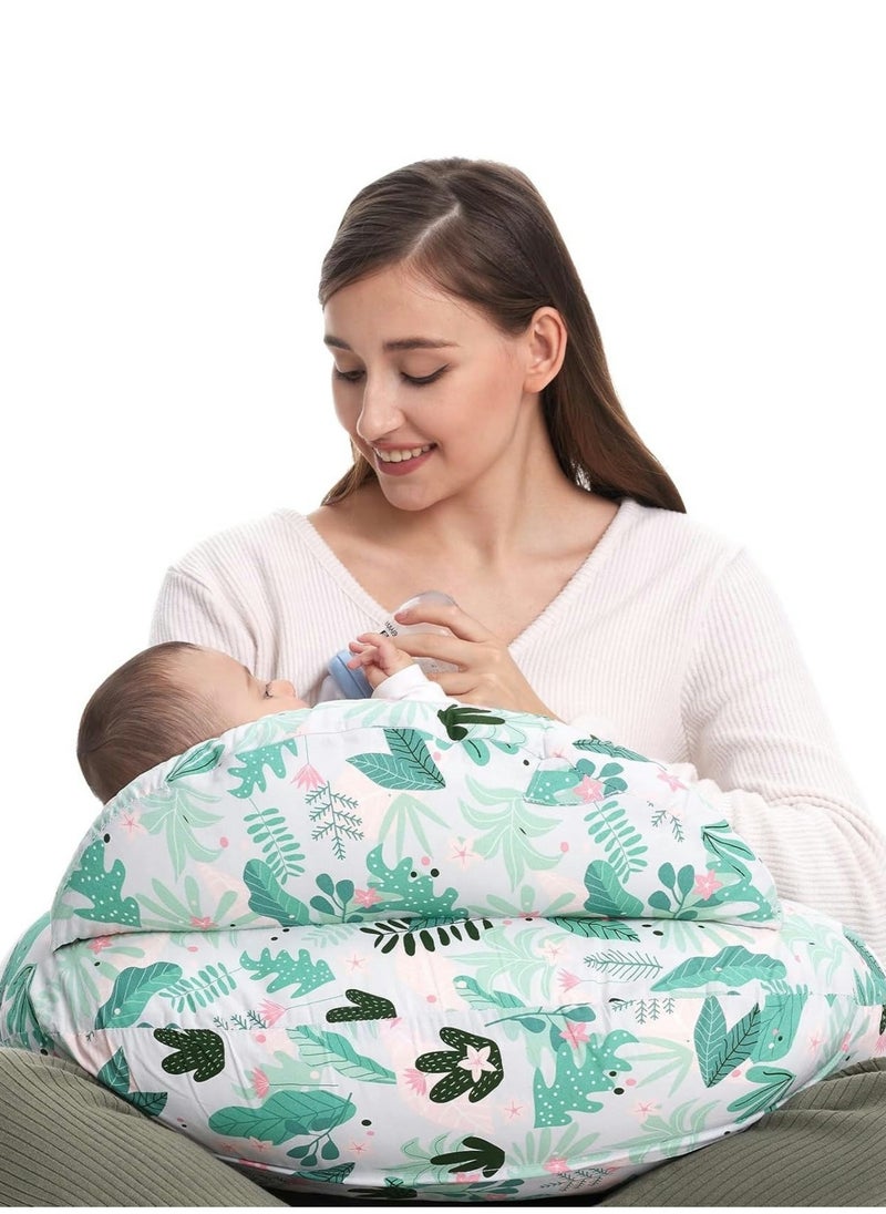 Momcozy وسائد الرضاعة الطبيعية، وسادة الرضاعة الطبيعية المحمولة ذات الحجم الكبير مع سياج أمان أصلي  - Image 1