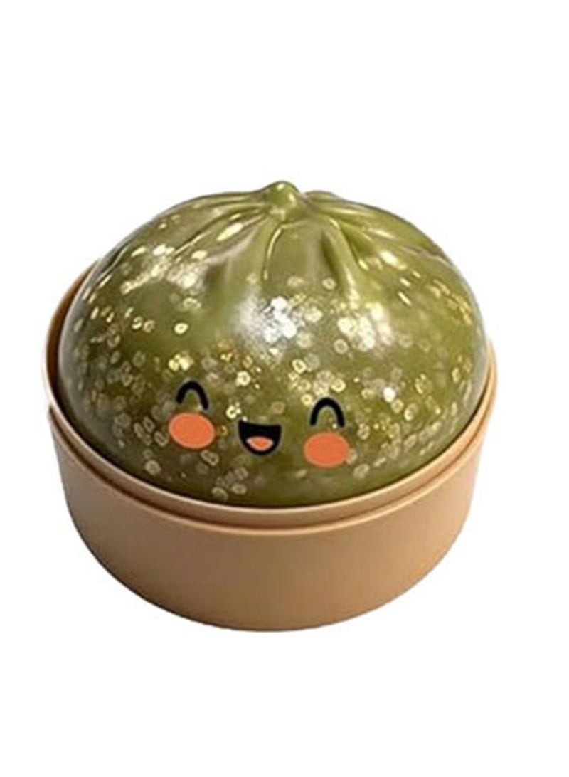 Dumpling Squeezing Toy - Stress Relieving Toy (Shining Green) - Image 1