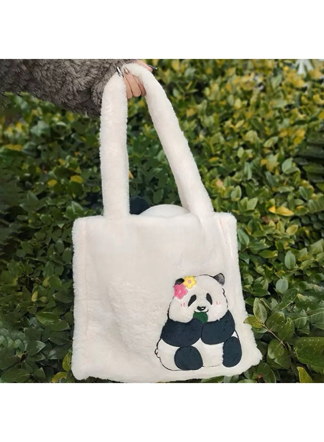 حلو باندا بلوش كيس توت - غير أبيض ، سعة كبيرة ، ناعمة ودائمة ، مثالية للتنقل اليومي - Image 1