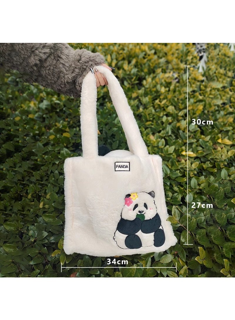 حلو باندا بلوش كيس توت - غير أبيض ، سعة كبيرة ، ناعمة ودائمة ، مثالية للتنقل اليومي - Image 3