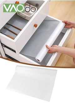 VAOdo Shelf Liner Clear Waterproof Pantry Cabinets Liners EVA Kitchen Liner Washable Easy to Cut Drawer Mat for Kitchens Non-Adhesive Liner Stain-Proof Shelf Drawer Cabinet Liner 30*300CM  - Image 1