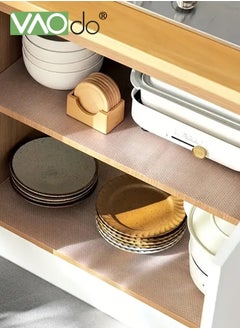 VAOdo Shelf Liner Clear Waterproof Pantry Cabinets Liners EVA Kitchen Liner Washable Easy to Cut Drawer Mat for Kitchens Non-Adhesive Liner Stain-Proof Shelf Drawer Cabinet Liner 30*300CM  - Image 5