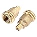 Mtsooning 2PCS 1/4 Inch QCC1 Solid Brass Nut, Propane Hose Adapter Gas Fitting Adapter Male Pipe Thread Propane Quick - Image 2
