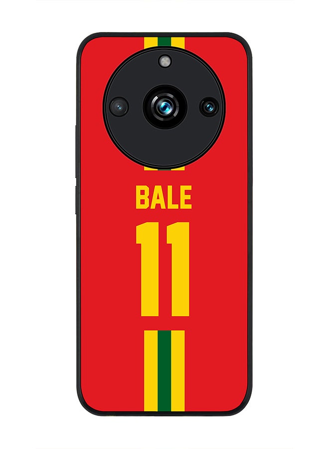 Stylizedd Rugged Black Edge case for Realme 11 Pro/Realme 11 Pro+, Custom Slim fit Thin Phone Case Cover - Football Team - Wales, Player Name - Bale - Image 1