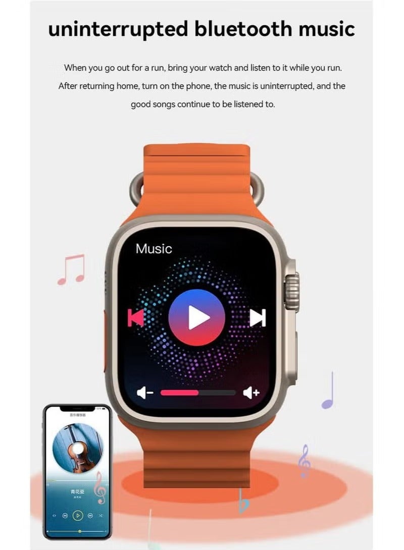 X8+ Plus Ultra SmartWatch - 49mm - Orange