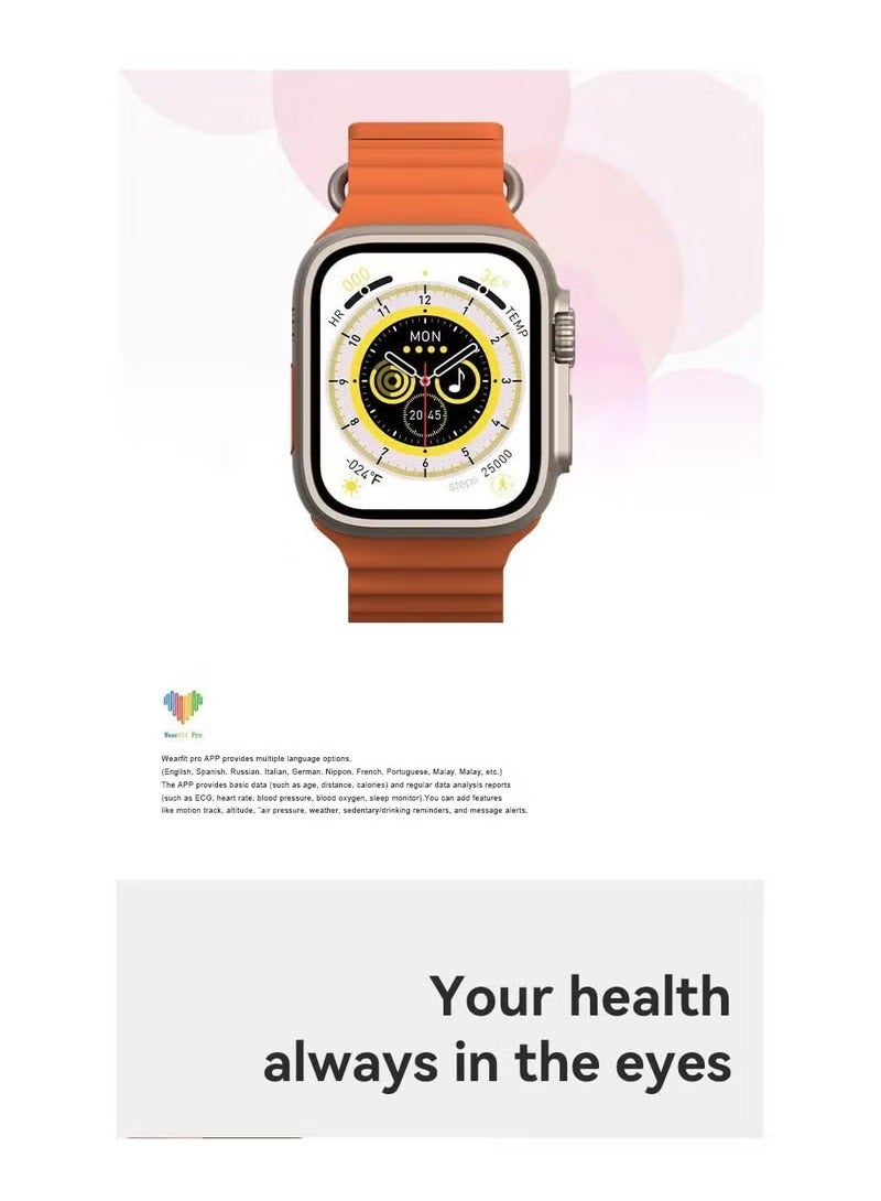 X8+ Plus Ultra SmartWatch - 49mm - Orange