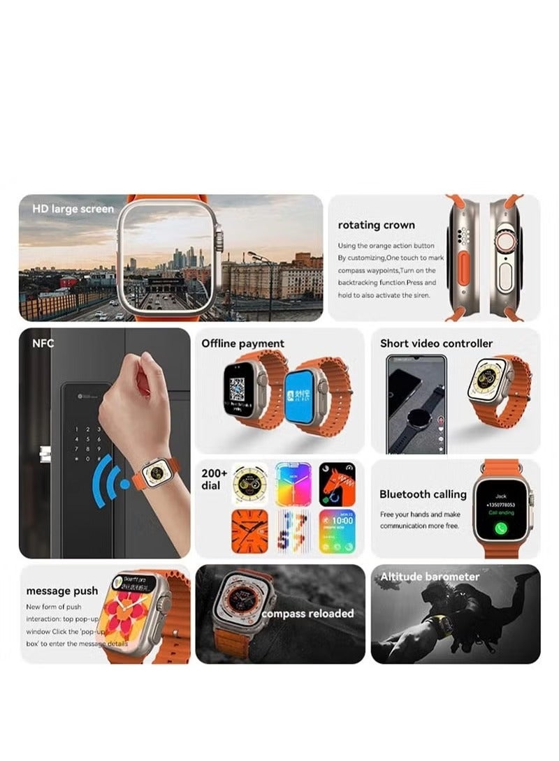 X8+ Plus Ultra SmartWatch - 49mm - Orange