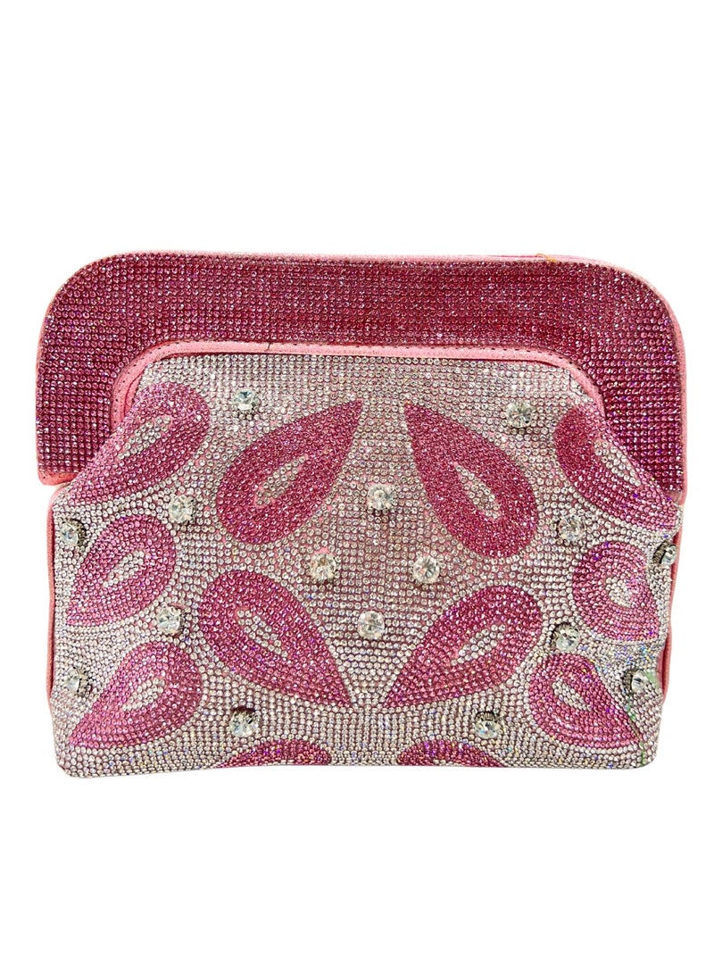 Harsha's Glam Clutches Beaded Rhinestone Clutch - Image 1