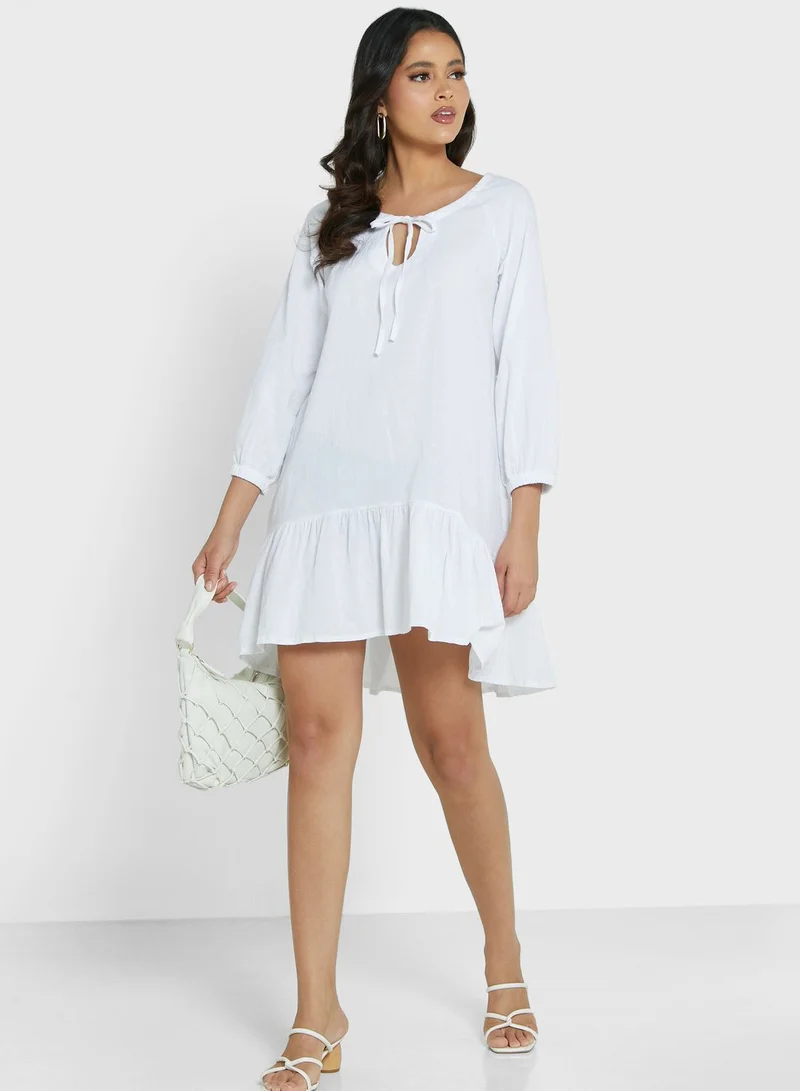 ELLA Keyhole Layered Dress