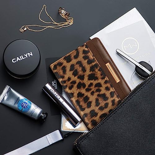 Coco Rossi Passport Holder Cover,Traveling Passport Case Cute Passport Wallet for Women,Leopard - Image 5