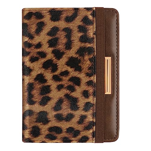 Coco Rossi Passport Holder Cover,Traveling Passport Case Cute Passport Wallet for Women,Leopard - Image 1