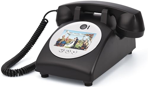 RetroVox Video Audio Guest Book Wedding Phone Guestbook Creative Easy to Use Fun Engagements Anniversaries Baby Showers Graduation C Black - Image 1