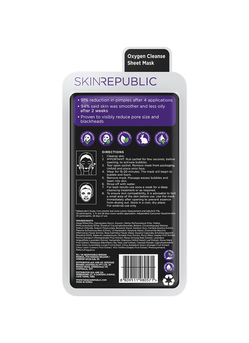 SKIN REPUBLIC Bubble Purifying + Charcoal face mask - Image 2