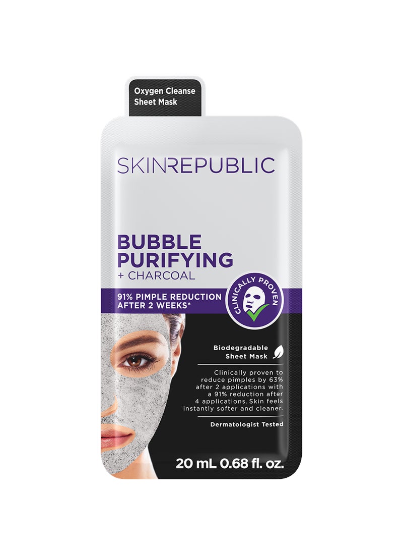 SKIN REPUBLIC Bubble Purifying + Charcoal face mask - Image 1