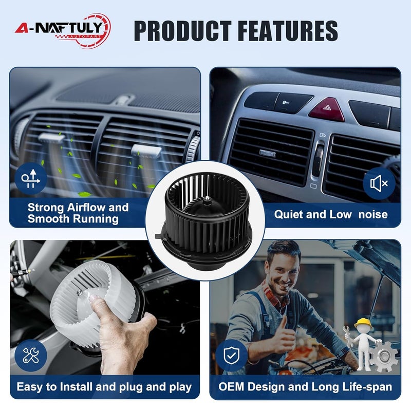 A-NAFTULY AC Blower Motor Fan Replacement for Chevy and GMC Models - Image 2