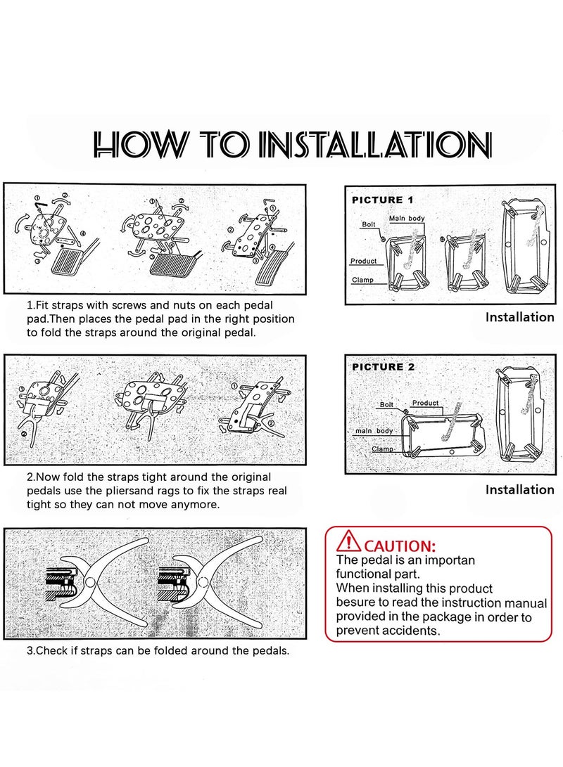 SYOSI Automatic Transmission Pedal Covers Replacement Kit 2PCS Aluminum Alloy NonSlip Safty Gas Pedal brake Pedal Cover Sporty Car Decor Universal Car Accessories - Image 4