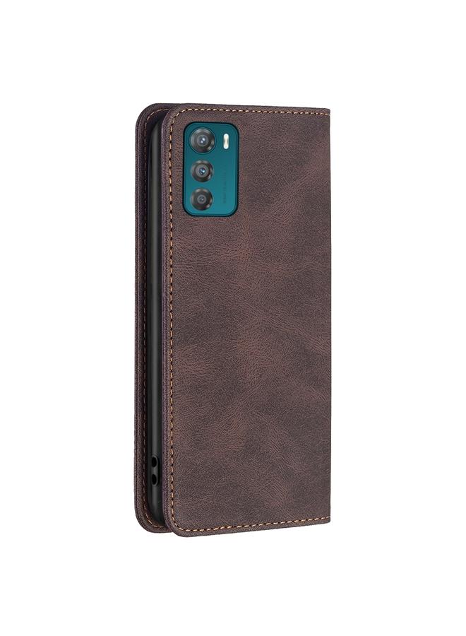 S-TOP Case For Motorola Moto G42 4G Magnetic RFID Blocking Anti-Theft Leather Phone Case - Image 3