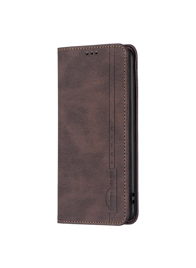 S-TOP Case For Motorola Moto G42 4G Magnetic RFID Blocking Anti-Theft Leather Phone Case - Image 2