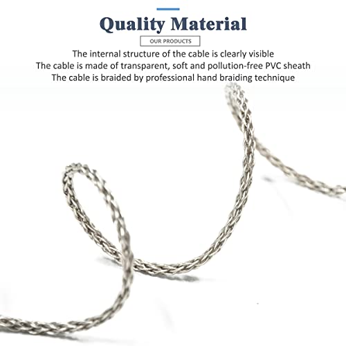 GUCraftsman OTG Cable iOS to Type C/USB C Headphone Amplifier Cable 6N Single Crystal Silver for FiiO BTR5 Q1 Q3 Q3s Qudelix 5K xDuoo Link2 XD-05PLUS E1DA 9038G3 9038S 9038D for iPhone iPad iPod Touch - Image 5