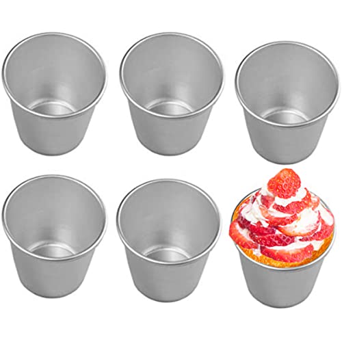 FRIGIIRE 6 Pcs Nonstick Individual Tumblers Popovers Chocolate Molten Pudding Cups Raspberry Mold,3.15 inch Height - Image 1